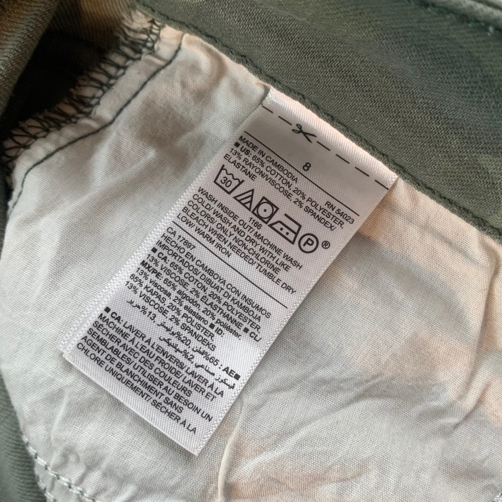 🍀Old Navy Rockstar Skinny Jeans Camo Print Frayed - Picture 7 of 9